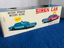 Vintage SIL Toys Battery Operated Police Car Made In Hong Kong works IOB