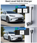 2026 Enhanced Level 1 & 2 Charger Compatible with All J1772 Electric Vehicles, NEMA5