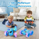 360° Glowing Wheel Remote Control Car with Body Lights and 4WD 2.4GHz