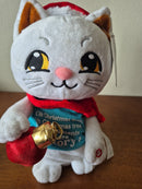 GEMMY SINGING CAT PLUSH TOY "OH CHRISTMAS TREE, YOUR ORNAMENTS ARE NO MORE"