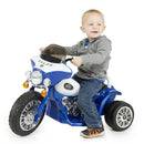Blue 3-Wheel Electric Motorcycle Ride-On Toy for Kids Aged 3-6