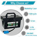 24V 12Ah Replacement Battery for Kids Ride-On Cars and UTVs