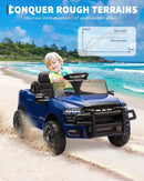 12V Electric Police Car Ride-On with Remote Control, LED Lights, and Music
