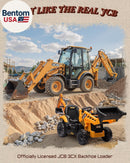 JCB 3CX 24V Licensed Excavator Ride-On Toy for Kids, Backhoe Digger Play Vehicle