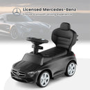 OLAKIDS 3-in-1 Mercedes Benz Push Car for Toddlers in Dark Color