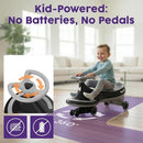 Wiggle and Twist Black Ride-On Car for Kids Ages 3+