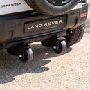 Licensed 12V White Land Rover Ride-On Car with Suspension and Remote Control