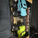Friction-Driven Monster 4x4 Push & Go Toy Truck Duo for Kids 4+