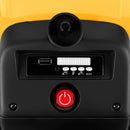 12V Electric Ride-On Excavator with Bluetooth Music, Lights, and Remote Control in Yellow