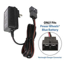 6V Blue Battery Charger for Power Wheels - Model 00801-1457, 1868, 1900, 0336