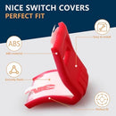 Red Window Button Cover Compatible with 2018-2025 Jeep Wrangler JL Unlimited Sahara Rubicon