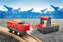 Battery-Operated Wooden Remote Control Train Set with Lights and Sounds