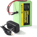 24V 10Ah Lithium Ion Battery for Ride-On Toys with 29.4V 1A Charger, Single Pack | 10000M