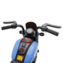 3-Wheel Electric Ride-On Motorcycle for Kids - 6V Dual Drive in Blue