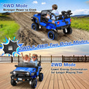 24V Dual Seat Electric Ride-On Car with 4x100W Motors, 20" Wide Seat & Bluetooth