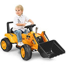 Electric Ride-On Excavator Toy with 6V Battery and Controllable Features