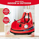 Toddler Bumper Car with Parent Remote Control, 12V Battery Powered, Red