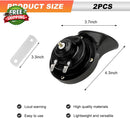 Set of 2 High-Volume 12V Waterproof Electric Train Horns with Snail Raging Sound
