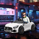 Mercedes-Benz AMG GTR 12V Kids Ride-On Car with Remote Control, White
