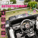 12V Electric Police Car Ride-On for Kids Aged 1-4 with Parental Control