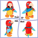 Interactive Walking Plush Toy Parrot that Mimics Your Voice