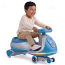 Flybar Kid Trax 6V Wiggle Car in Turquoise Blue for Children Aged 3 to 8