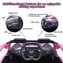 24V Dual-Seater Electric UTV for Kids with Remote Control, LED Lights, and Music