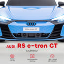 Audi RS e-tron GT 12V Ride-On Car for Kids with Remote Control and Suspension in Blue