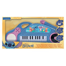 Disney Stitch Kids' Electronic Piano with Colorful Light Effects in Blue and Purple