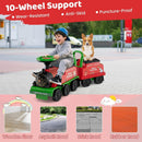 Green 6V Electric Kids Ride-On Train with Carriage for Two, 1.6 MPH