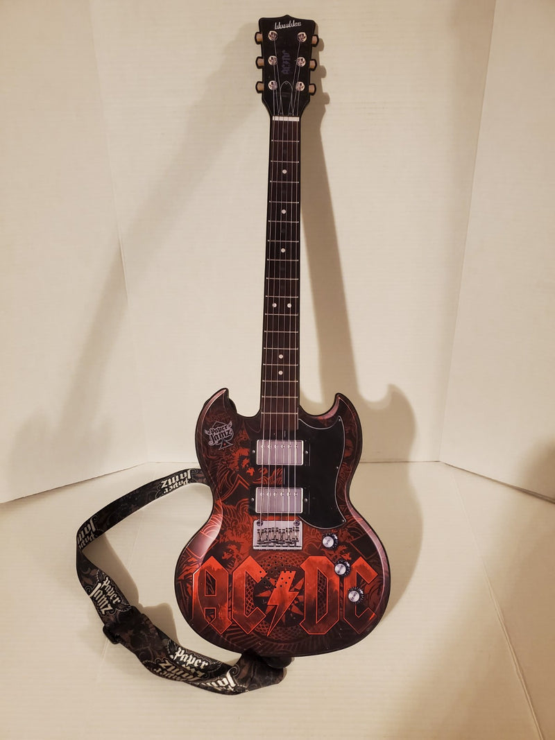 2009 WowWee Paper Jamz ACDC Guitar Toy Tested Working Rare