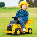 Interactive Dump Truck with One-Button Horn, Adjustable Bed, and Treaded Wheels