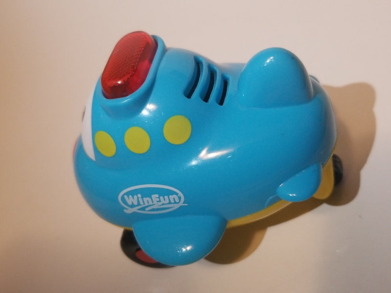 Talking Blue Airplane Toy with Lights, Sounds, and Songs – Sensory Aircraft Playset