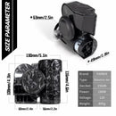 High-Performance 12V 150dB Snail Train Air Horn Kit for Motorcycles, Cars, and Trucks - Grey