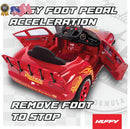 Huffy Cars Lightning McQueen 6V Battery-Powered Ride-On with Sound Effects for Kids 3-7