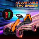 Electric 12V Go Kart for Kids with Speed Control, Orange