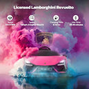 Kids' Hot Pink Lamborghini Car with Scissor Doors for Driving Fun