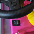 Garvee Kids' Pink/Gray Electronic Fire Truck Ride-On for Ages 3-4