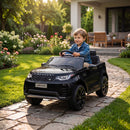 12V Kids' Ride-On Land Rover Electric Car in Black