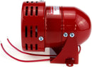 Red Electric Motor Siren 114Db AC 110V Industrial Alarm