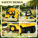 Dual-Function Kids Ride-On Digger Tractor with Pulling Cart for Outdoor Fun