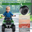 6V Children's Ride-On ATV with Music, Spray Feature, USB Port, and Storage Box