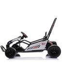 Kids Electric Drift Go Kart Toy Car 24V 400W 5-7.5 MPH with Music - Black