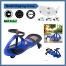 Blue Police Wiggle Car - Engaging Ride-On Toy for Motor Skill Growth in Kids 3+