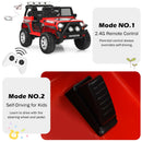 12V Remote Control Electric Truck for Kids with Lights and Music in Red
