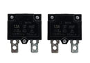 LinkePow 2-Pack 13A Automatic Reset Relay Fuse Thermal Switch Circuit Breaker
