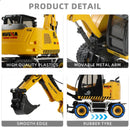 1:50 Scale Metal Excavator Toy for Kids