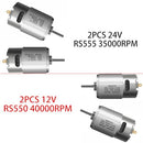 High-Speed Drive Motor Set for Kids' Electric Vehicles (12V, 18V, 20V, 24V)