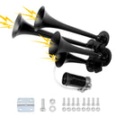 Super Loud 12V Train Air Horn Kit with 4 Speakers for Trucks and Cars