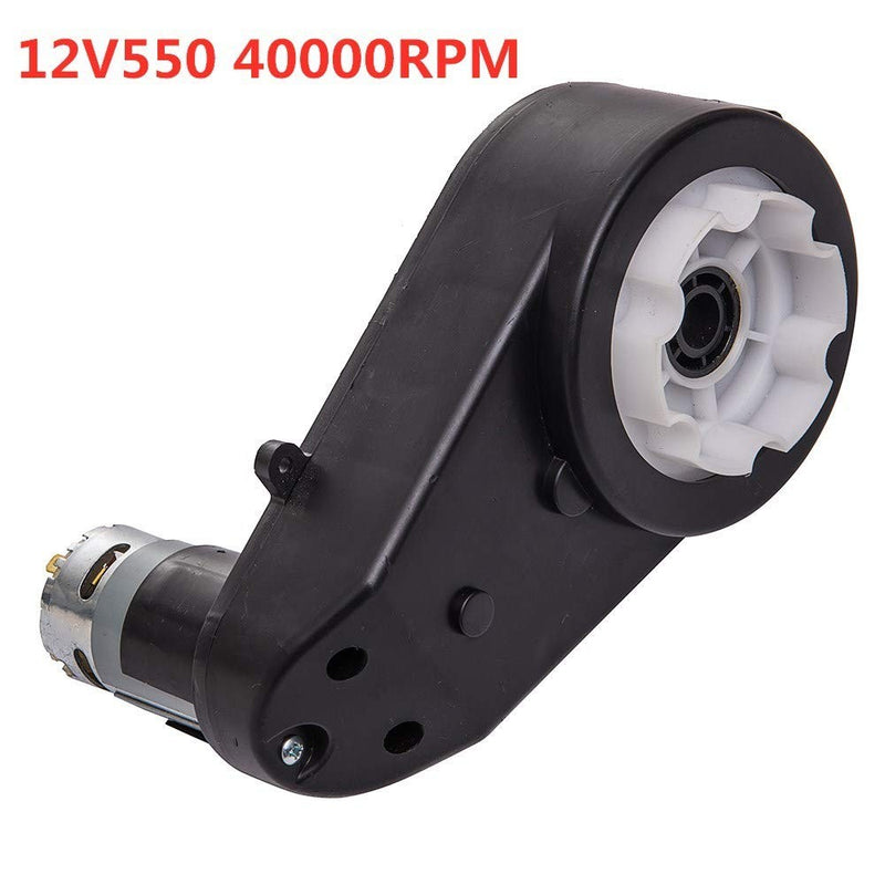 12V 550 High Torque DC Motor with 40000RPM Gearbox for Kids Ride-On Vehicles